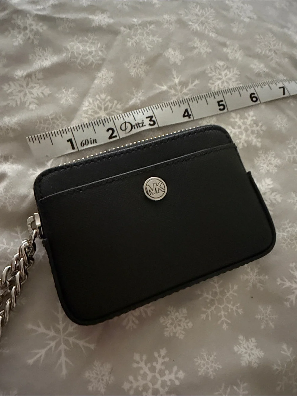 Michael Kors Black Chain Wristlet Clutch